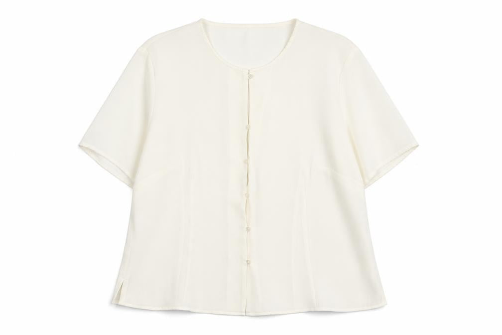 Womens UK Size 20 St Michael Ivory Basic Button-Up
