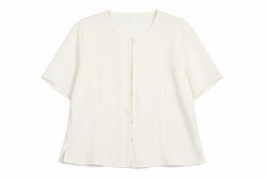 Womens UK Size 20 St Michael Ivory Basic Button-Up
