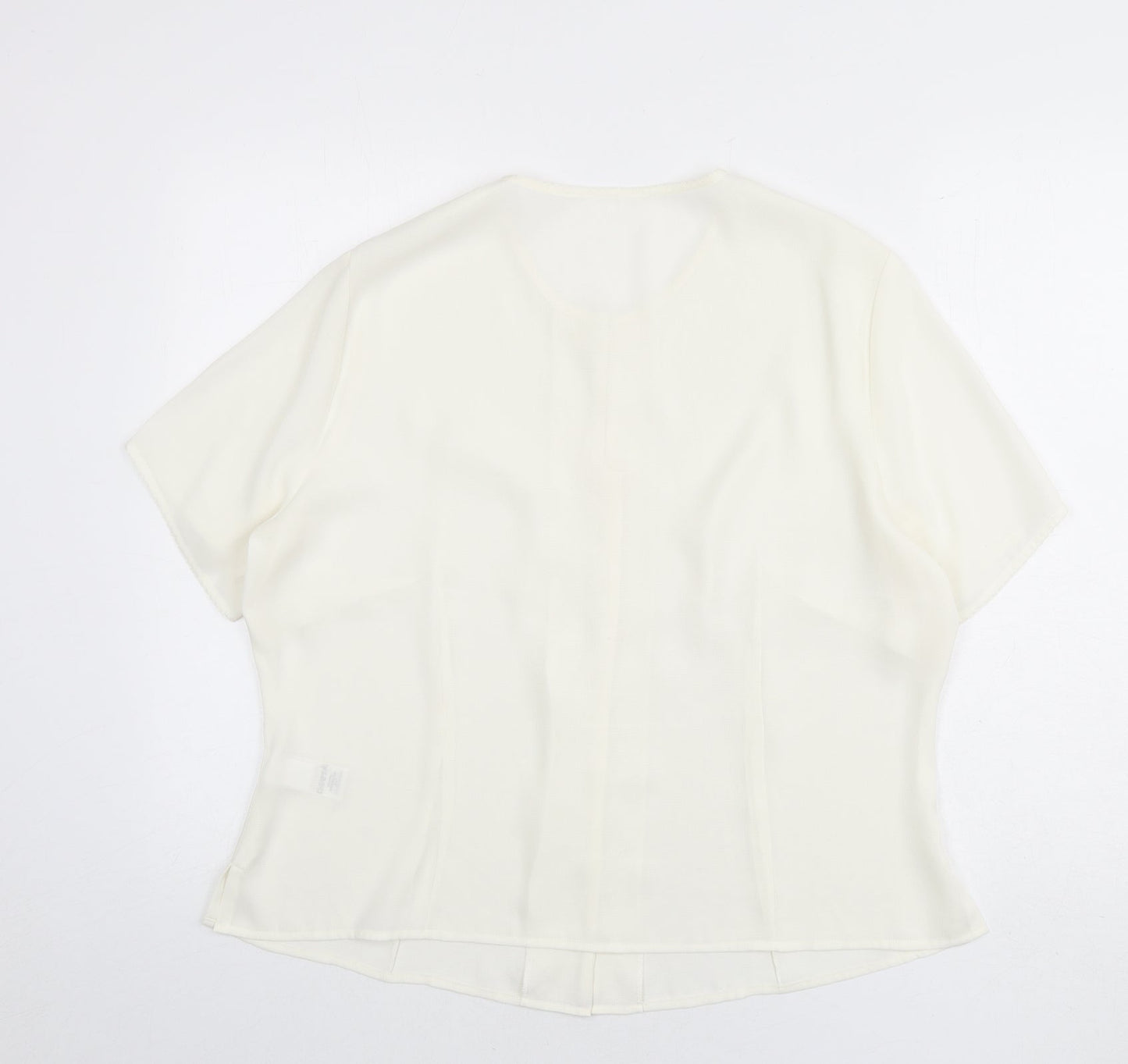 Womens UK Size 20 St Michael Ivory Basic Button-Up
