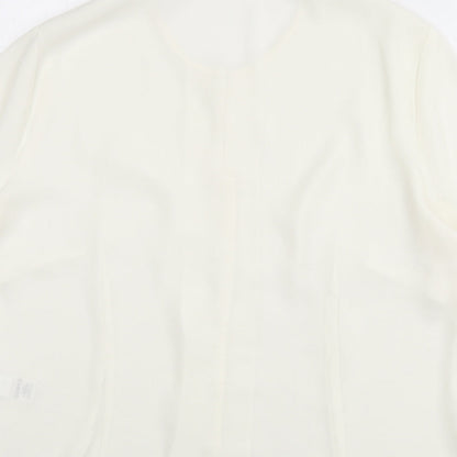 Womens UK Size 20 St Michael Ivory Basic Button-Up