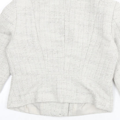 H&M Womens Beige Jacket Size 8 Zip