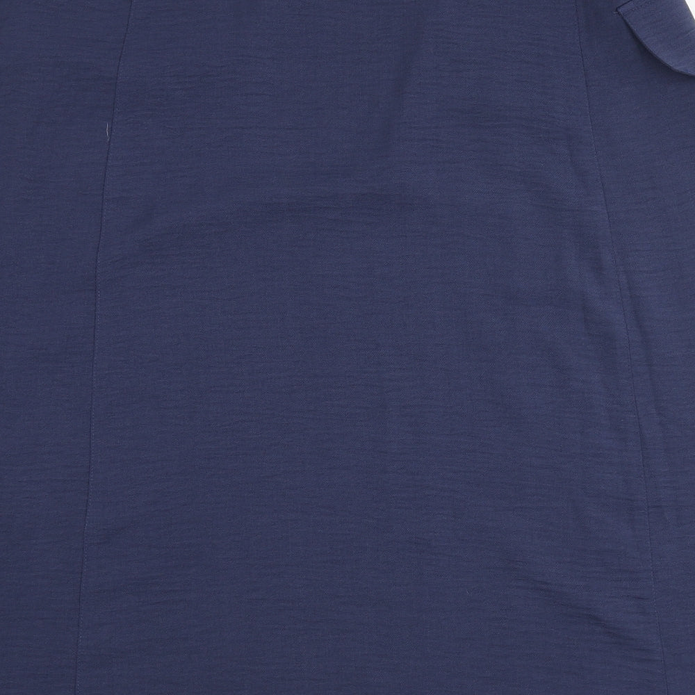 Capsule Womens Blue Polyester Wrap Skirt Size 22 Tie