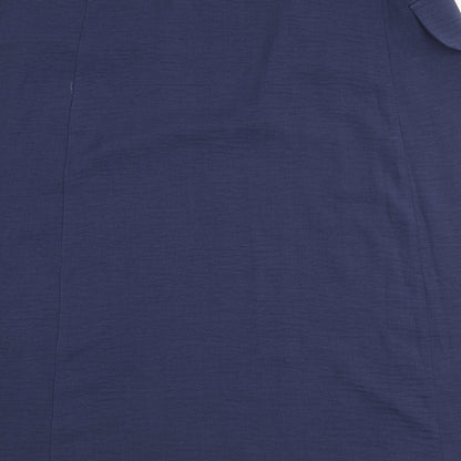 Capsule Womens Blue Polyester Wrap Skirt Size 22 Tie