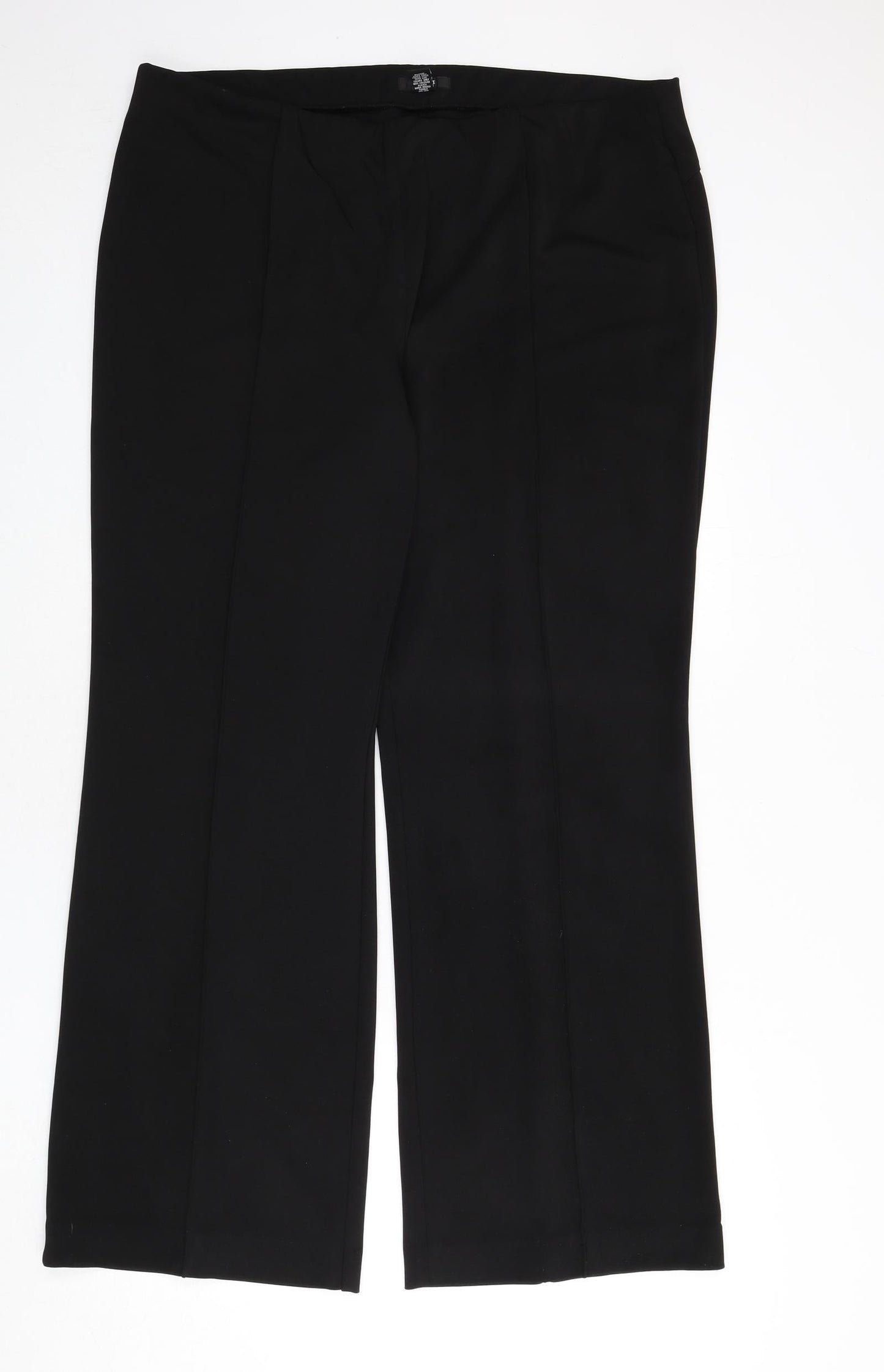 Alfani Womens Black Polyester Trousers Size 18 L30 in Regular - Pleat