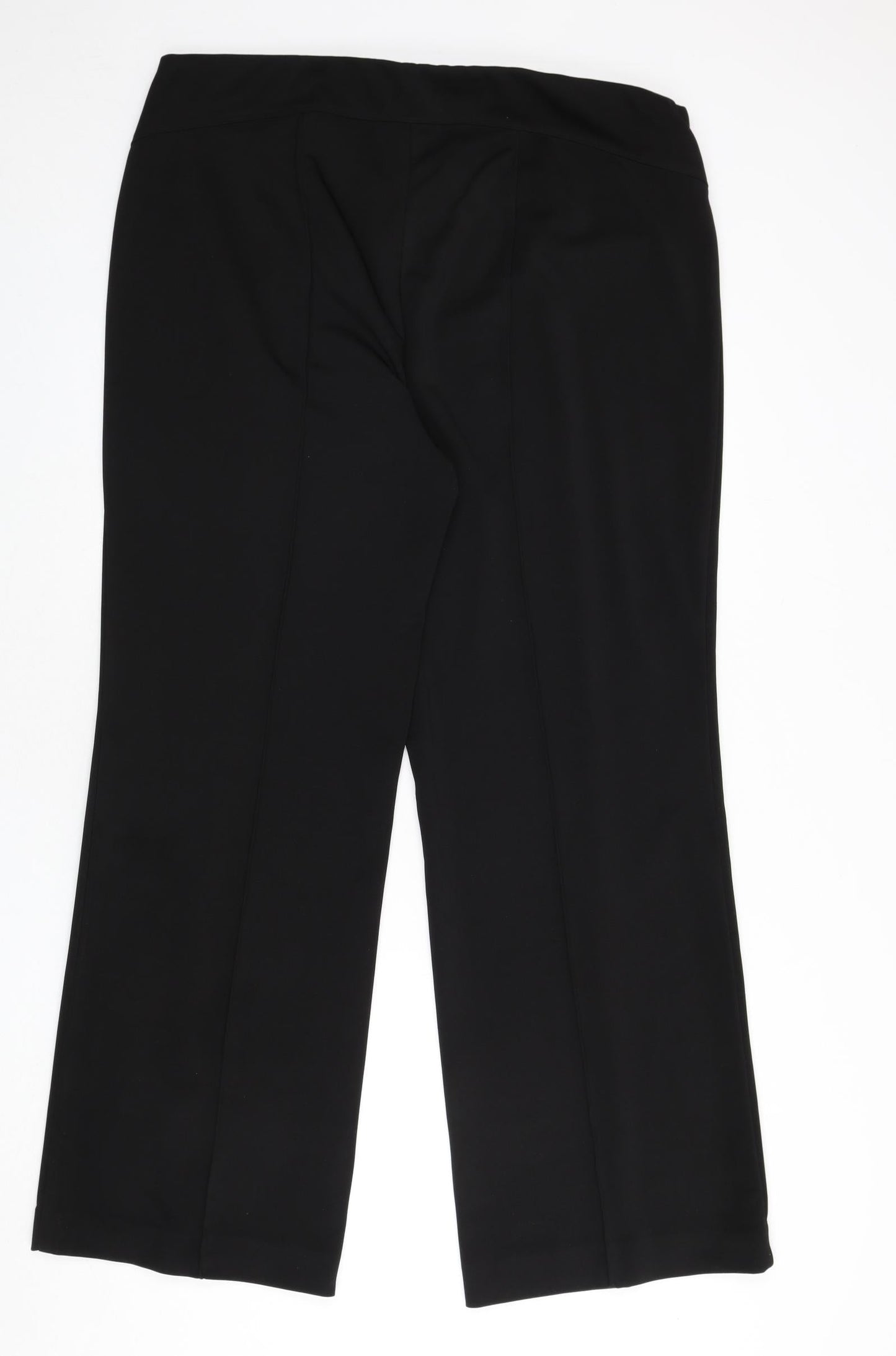 Alfani Womens Black Polyester Trousers Size 18 L30 in Regular - Pleat