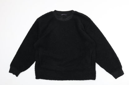 Womens UK Size L Marks and Spencer Black Pullover Sweatshirt