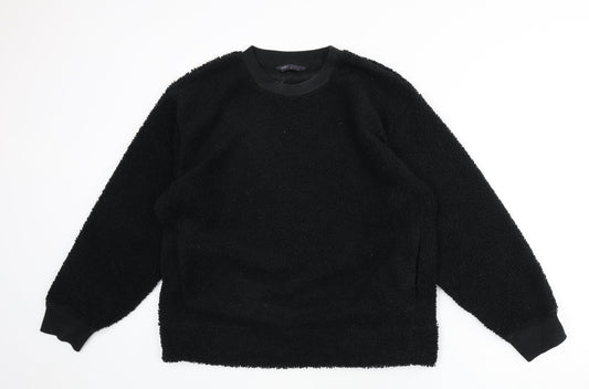 Womens UK Size L Marks and Spencer Black Pullover Sweatshirt