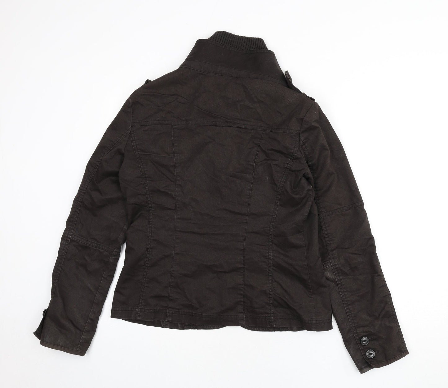 Esprit Womens Brown Jacket Size 16 Button