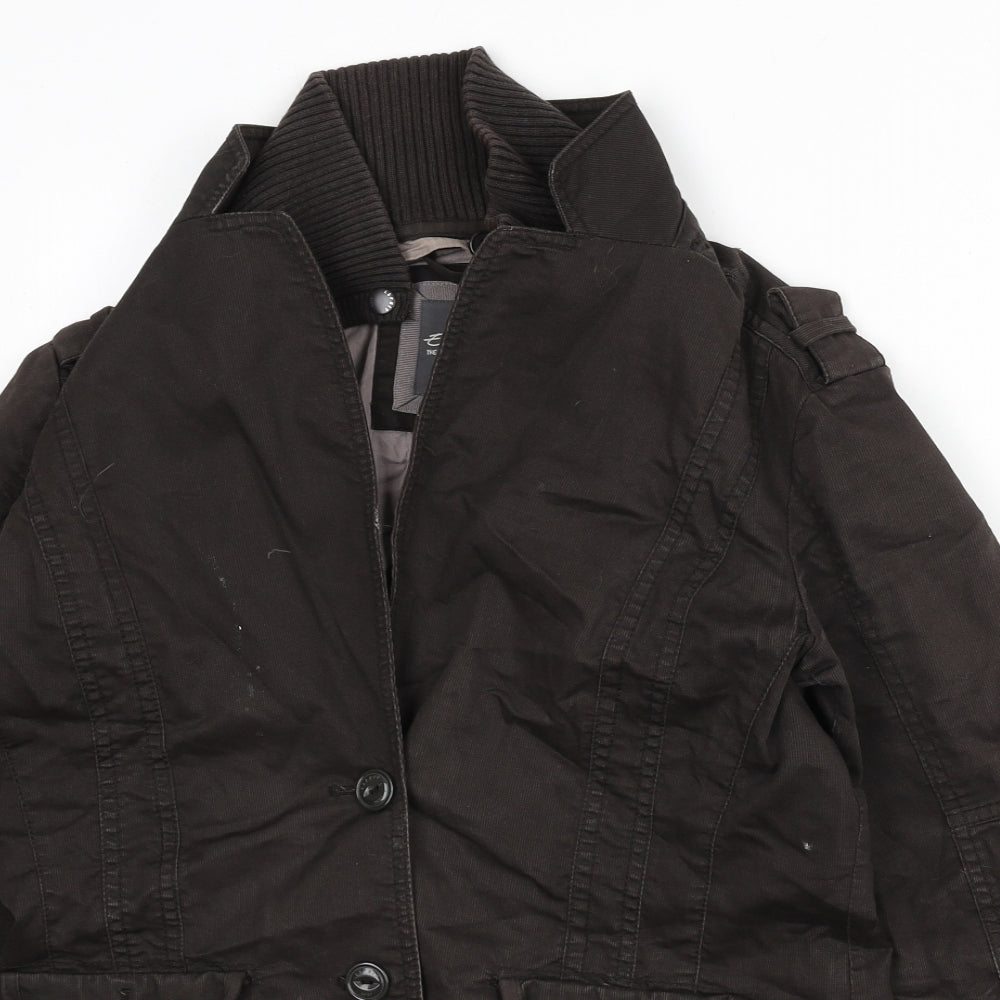Esprit Womens Brown Jacket Size 16 Button