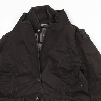 Esprit Womens Brown Jacket Size 16 Button