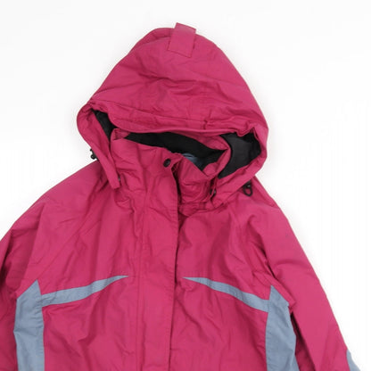 Outdoor Womens Pink Jacket Coat Size 14 Zip