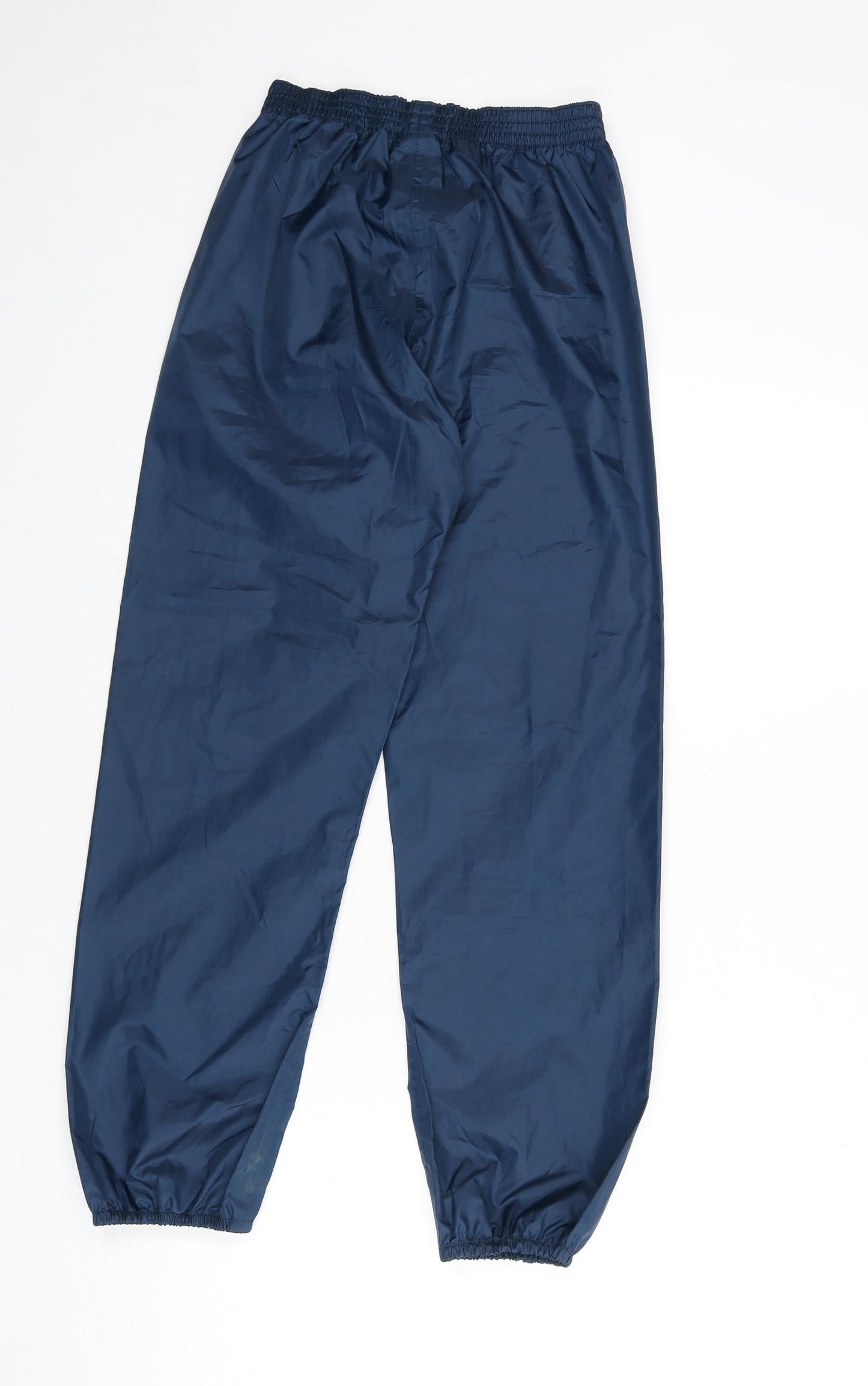 DECATHLON Boys Blue Polyester Windbreaker Trousers Size 12 Years L26 in Regular Pullover