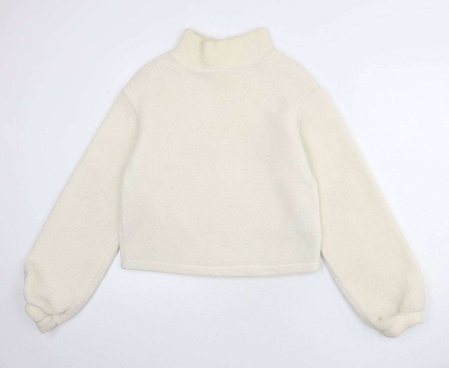 H&M Womens Ivory Polyester Pullover Sweatshirt Size XS Pullover