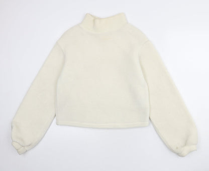H&M Womens Ivory Polyester Pullover Sweatshirt Size XS Pullover