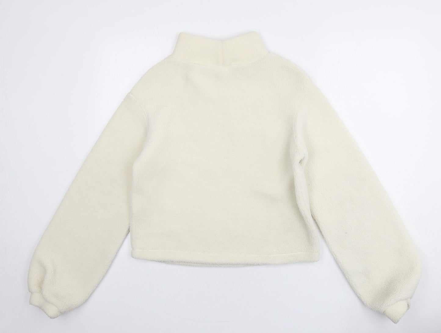 H&M Womens Ivory Polyester Pullover Sweatshirt Size XS Pullover