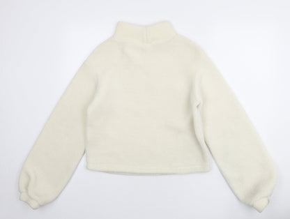 H&M Womens Ivory Polyester Pullover Sweatshirt Size XS Pullover