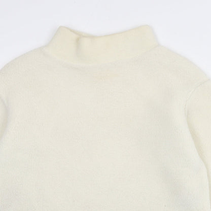 H&M Womens Ivory Polyester Pullover Sweatshirt Size XS Pullover