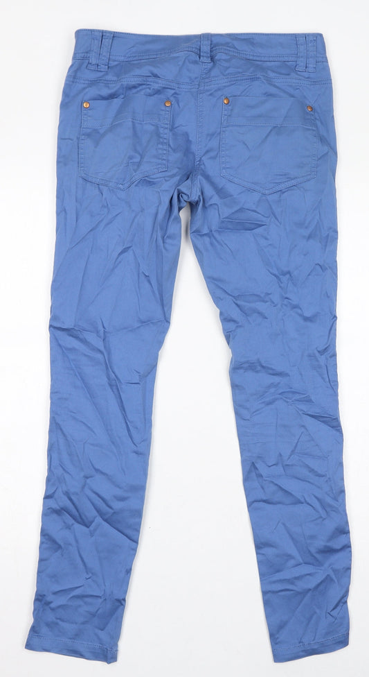 NEXT Womens Blue Cotton Jegging Jeans Size 10 L30 in Regular Zip