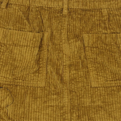 BDG Womens Yellow Cotton A-Line Skirt Size S Zip