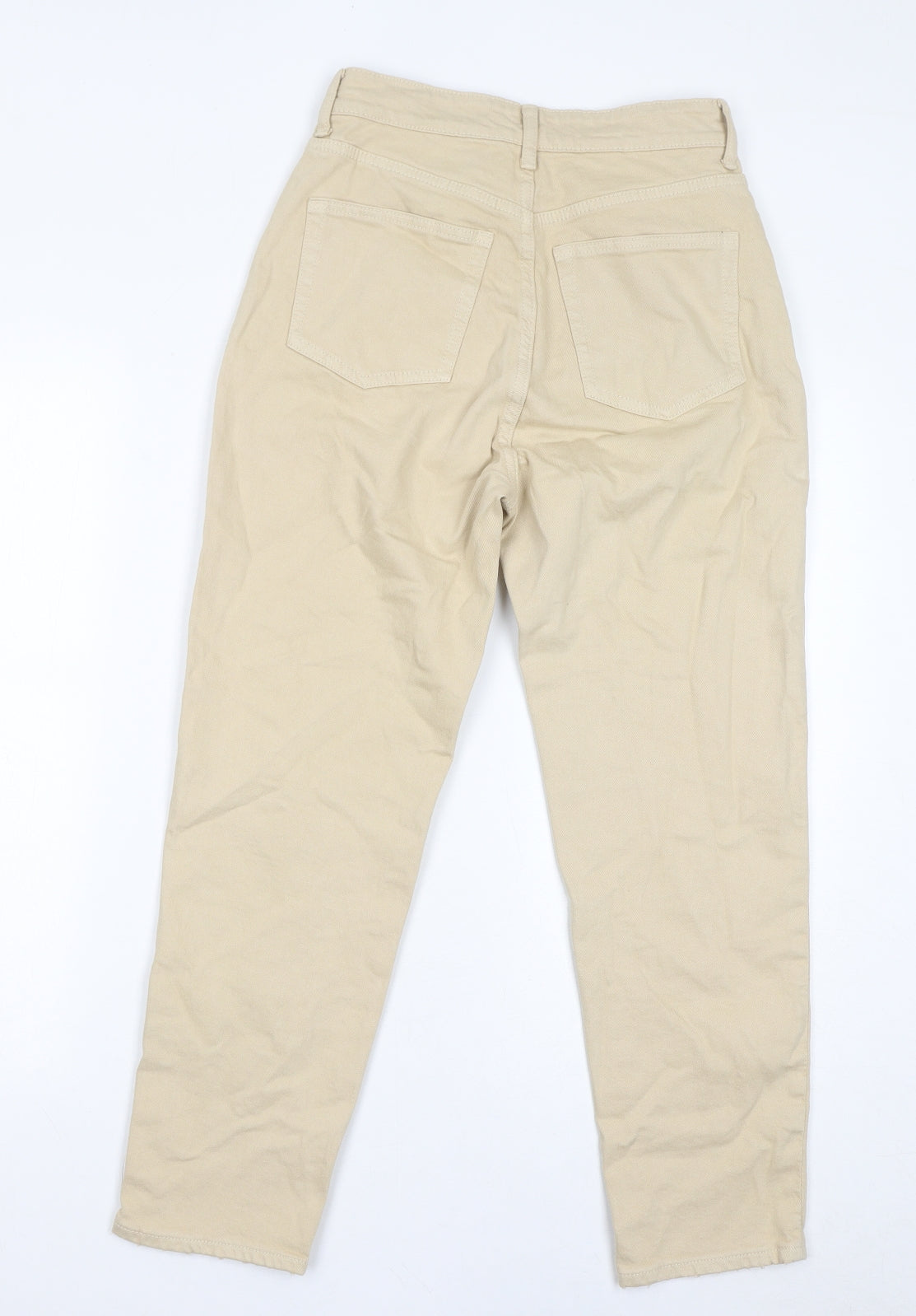 Womens UK Size 6 H&M Regular Fit Skinny Beige Jeans