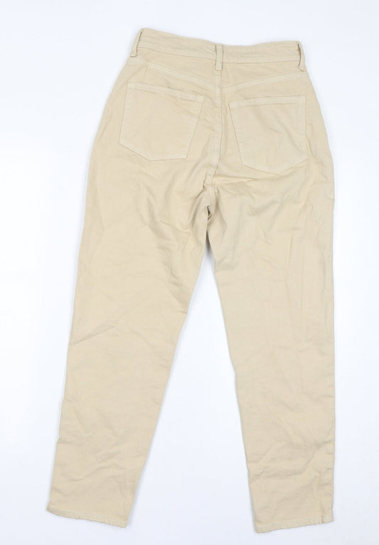 Womens UK Size 6 H&M Regular Fit Skinny Beige Jeans