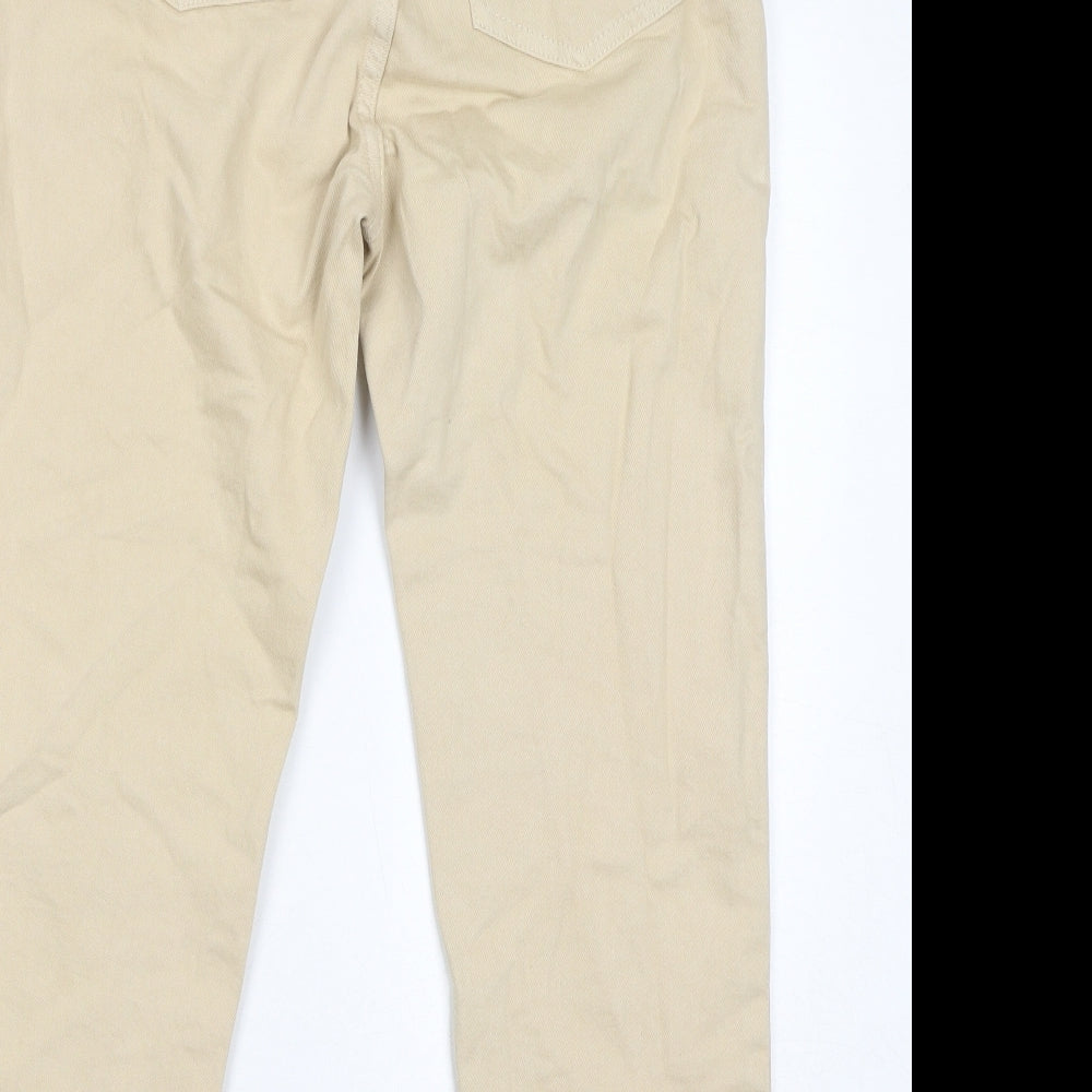 Womens UK Size 6 H&M Regular Fit Skinny Beige Jeans