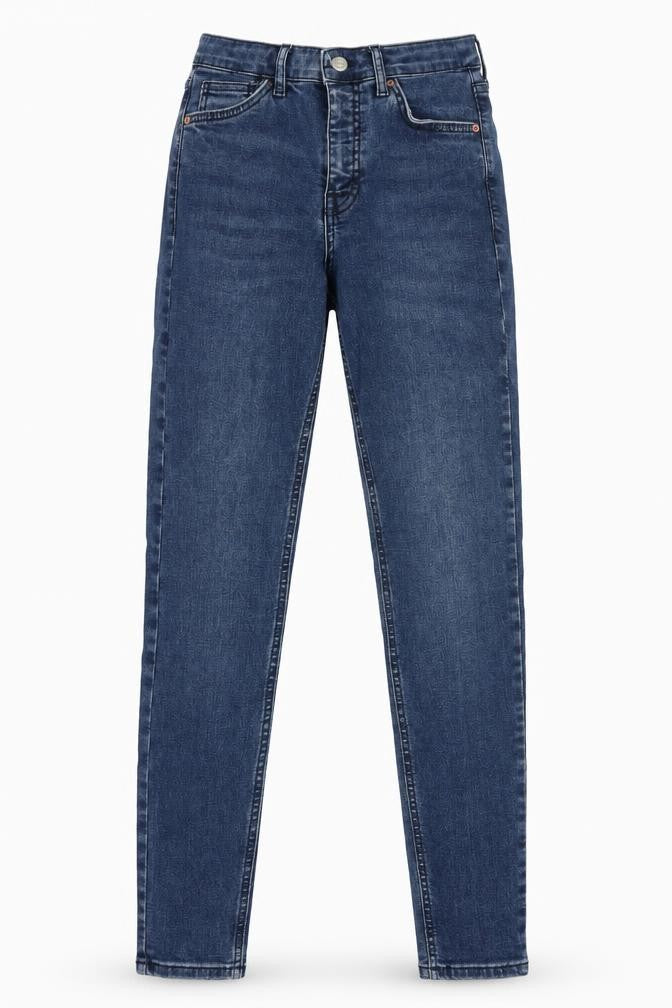 Womens UK Size 25 in Topshop Regular Fit Skinny Blue Jeans