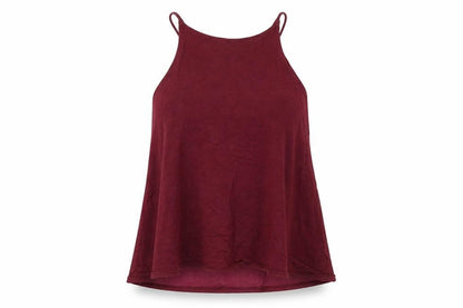 River Island Womens Red Viscose Basic Tank Size 8 Halter