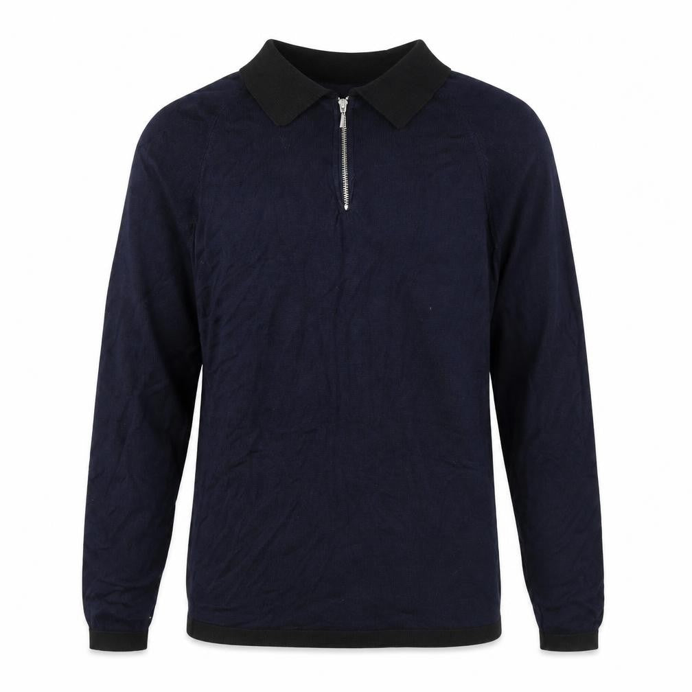 Mens UK Size M River Island Blue Pullover Jumper