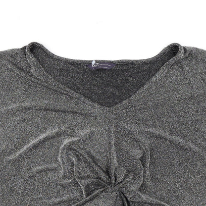 Womens UK Size L Marks and Spencer Silver Basic T-Shirt