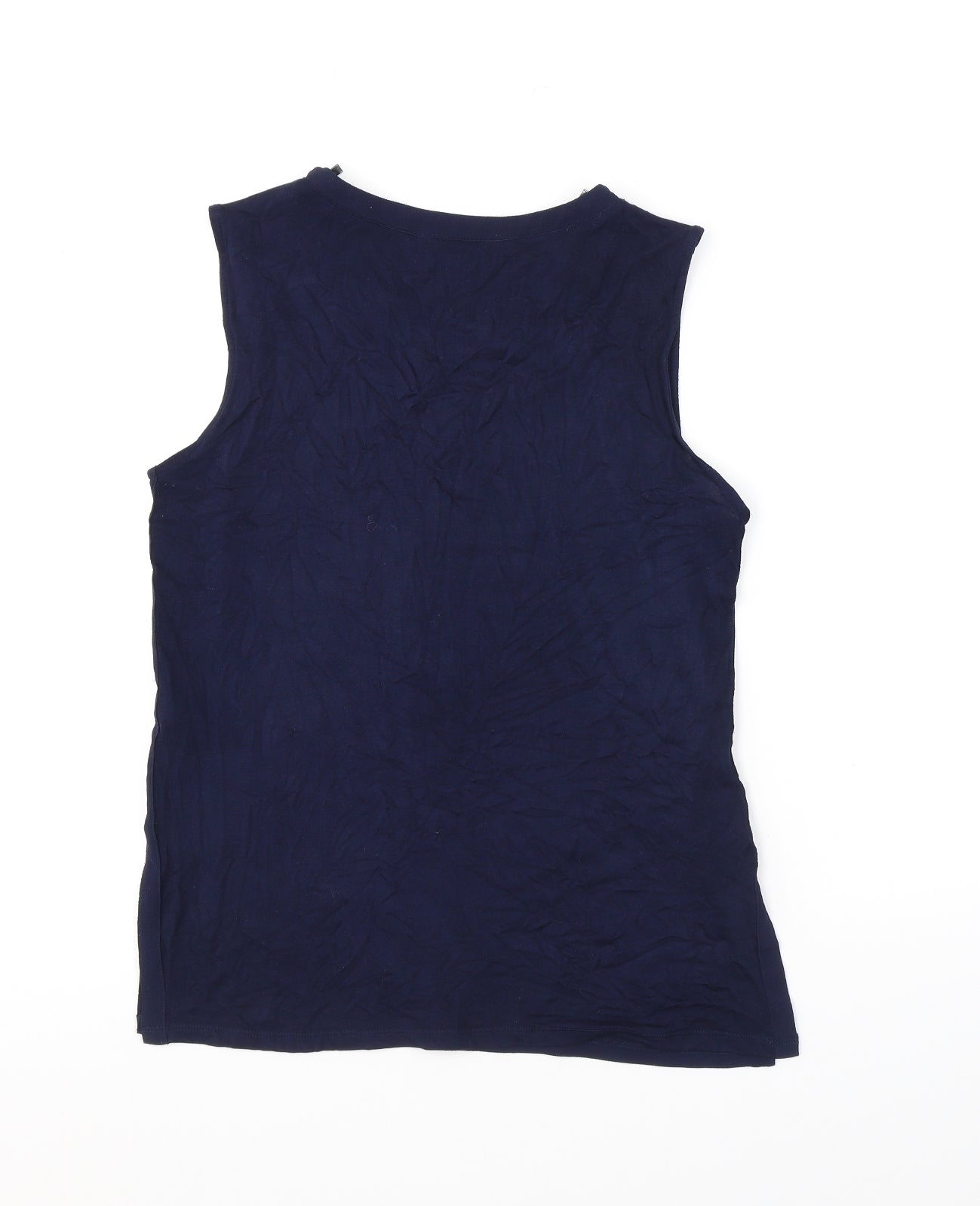 Womens UK Size 8 New Look Blue Basic Tank