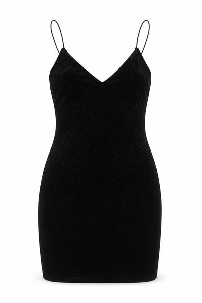 Divided by H&M Womens Black Polyester Bodycon Size S V-Neck Pullover - Sparkle