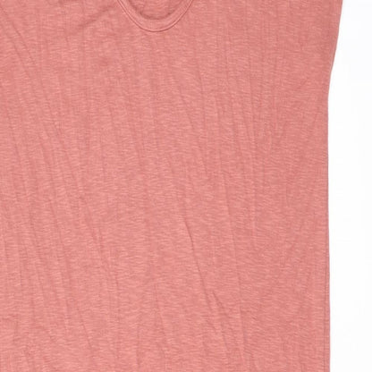 FOREVER 21 Womens Pink Rayon T-Shirt Dress Size M Scoop Neck Pullover