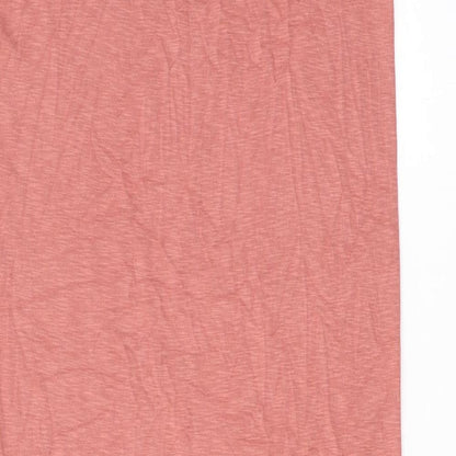FOREVER 21 Womens Pink Rayon T-Shirt Dress Size M Scoop Neck Pullover