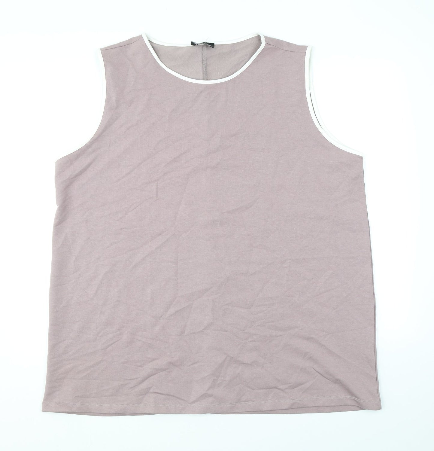 Womens UK Size 22 Alia Purple Basic Tank