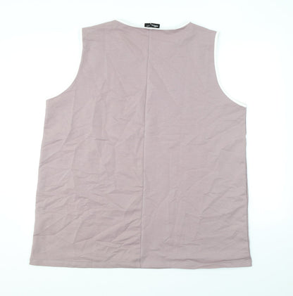 Womens UK Size 22 Alia Purple Basic Tank