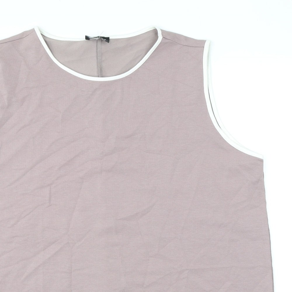 Womens UK Size 22 Alia Purple Basic Tank