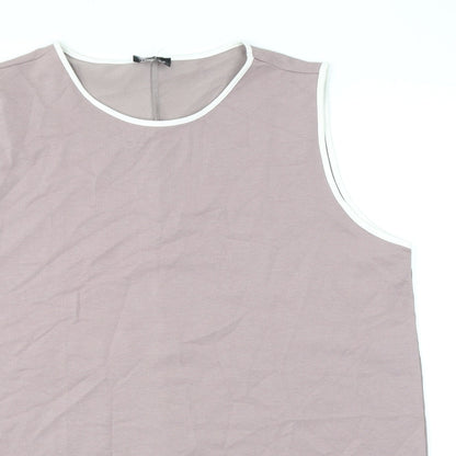Womens UK Size 22 Alia Purple Basic Tank