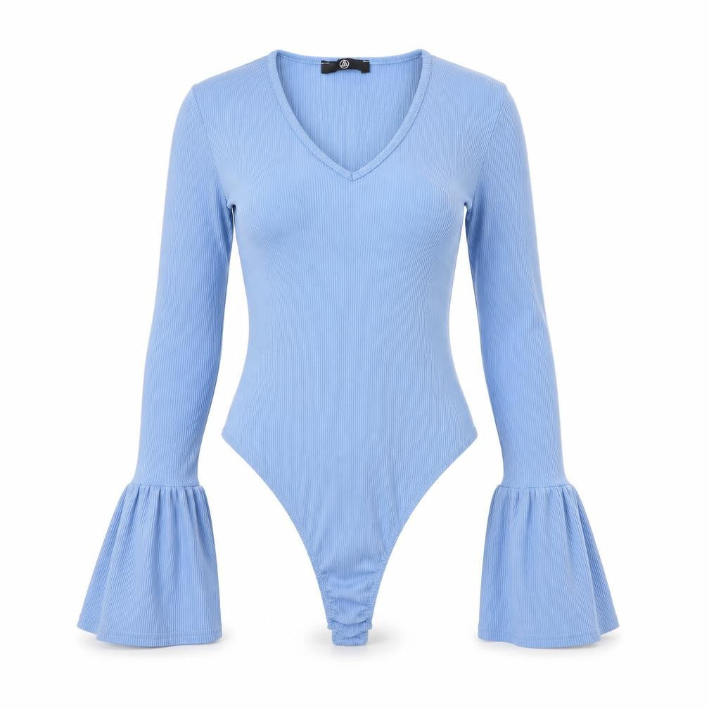 Womens UK Size 6 Missguided One-Piece Blue Bodysuit