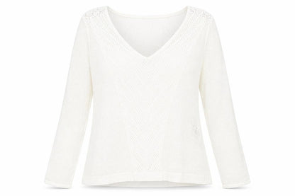 Womens UK Size 12 Marks and Spencer Ivory Pullover Jumper