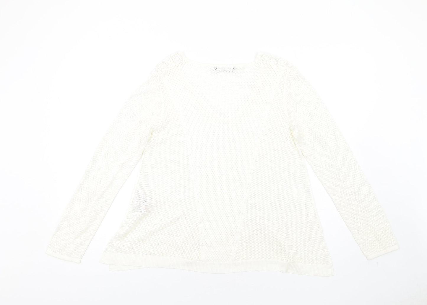 Womens UK Size 12 Marks and Spencer Ivory Pullover Jumper