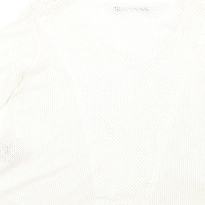 Womens UK Size 12 Marks and Spencer Ivory Pullover Jumper
