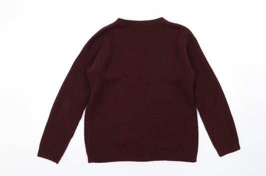 Womens UK Size 8 Dorothy Perkins Purple Pullover Jumper