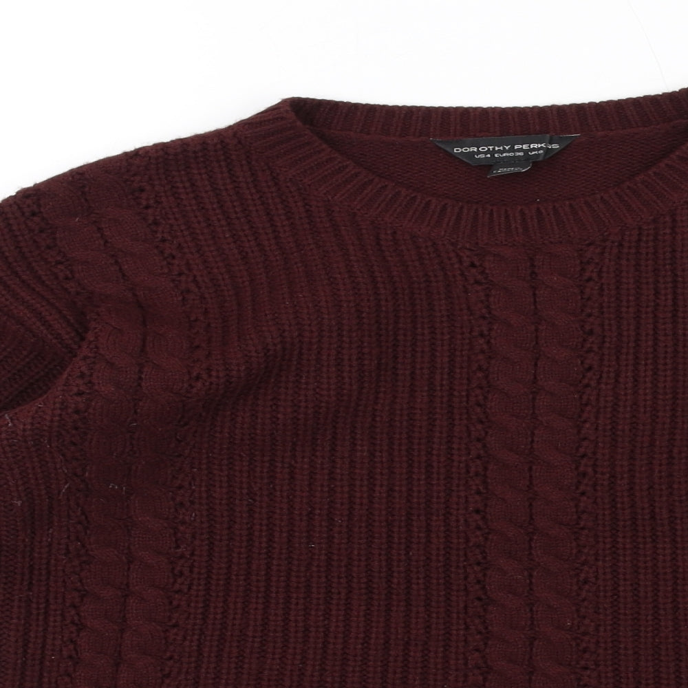 Womens UK Size 8 Dorothy Perkins Purple Pullover Jumper