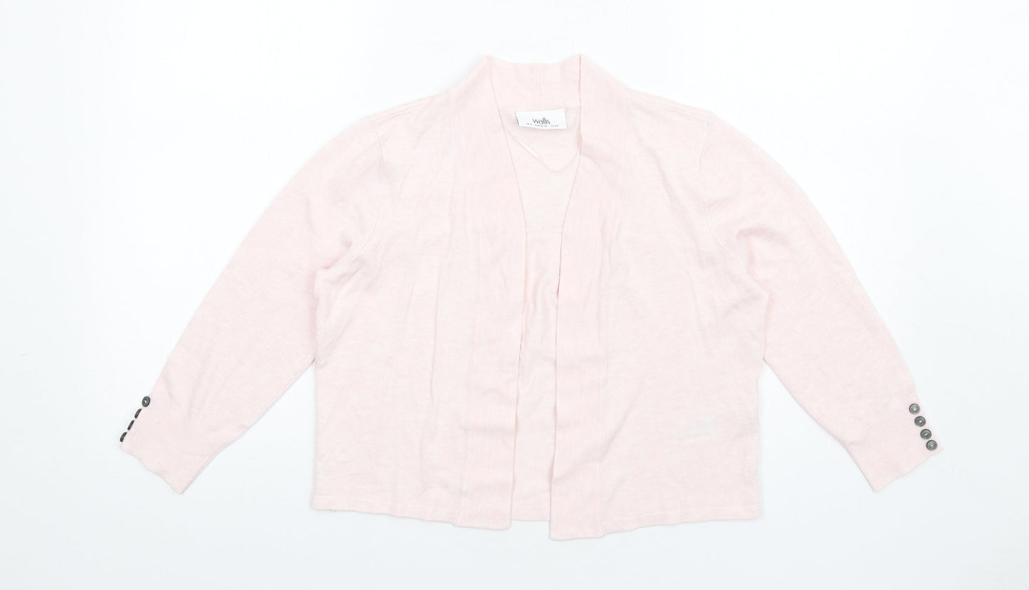 Womens UK Size S Wallis Pink Cardigan Jumper