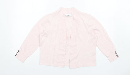 Womens UK Size S Wallis Pink Cardigan Jumper