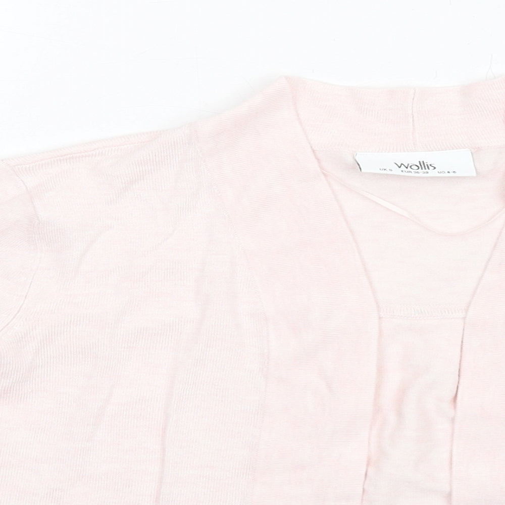 Womens UK Size S Wallis Pink Cardigan Jumper