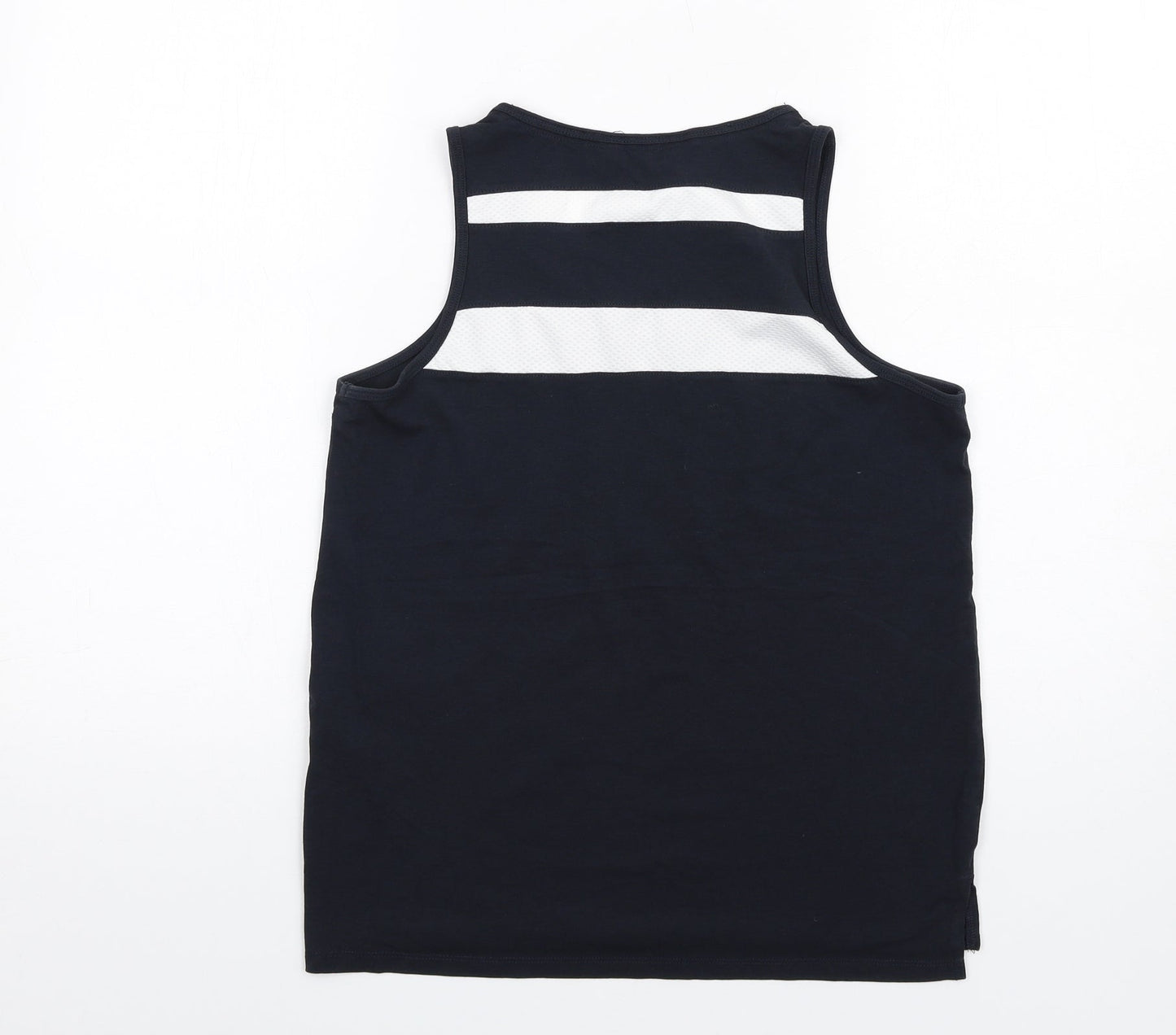 Esprit Womens Black Cotton Basic Tank Size S Round Neck