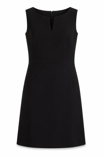 Gap Womens Black Polyester A-Line Size 14 V-Neck Zip