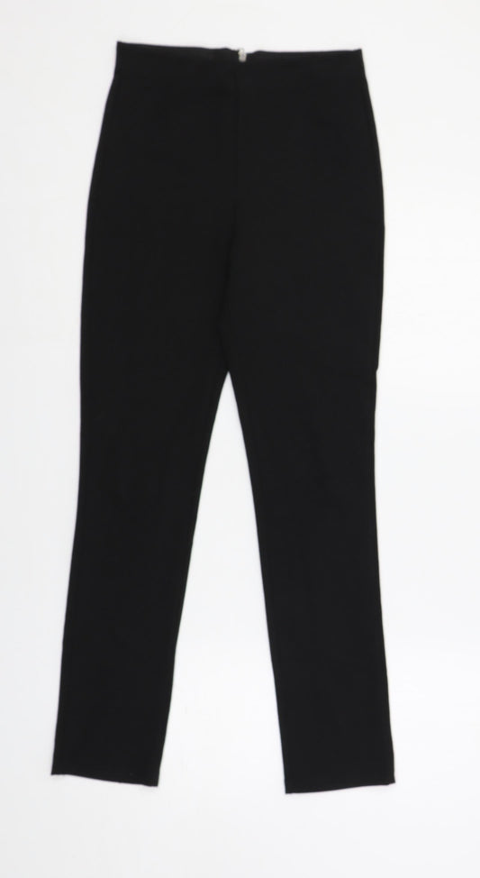 Womens UK Size XS H&M Regular Fit  Black Trousers